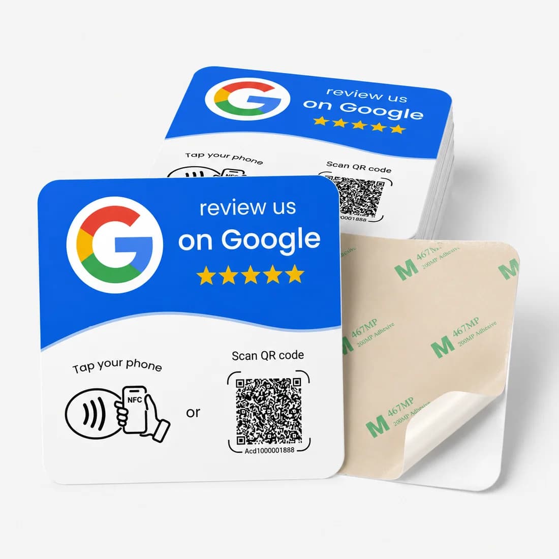 QR-code sticker voor het verzamelen van Google reviews